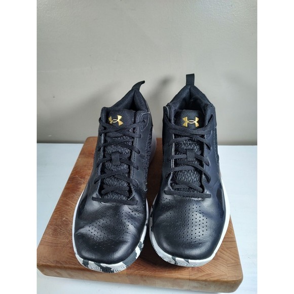 Under Armour Shoes Humble & Hungry Black/Gold Size Men's 9 W - Picture 2 of 16